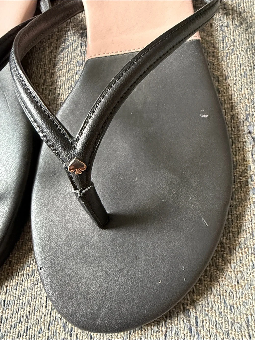Kate Spade Cabana Leather Color Block Flip Flops Size: 6B